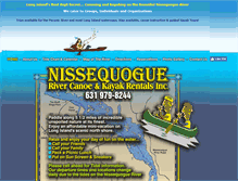 Tablet Screenshot of canoerentals.com